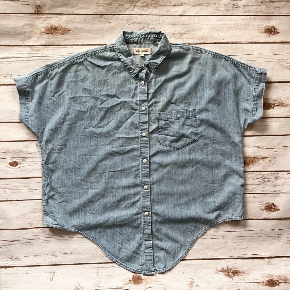 💜MADEWELL chambray button front top